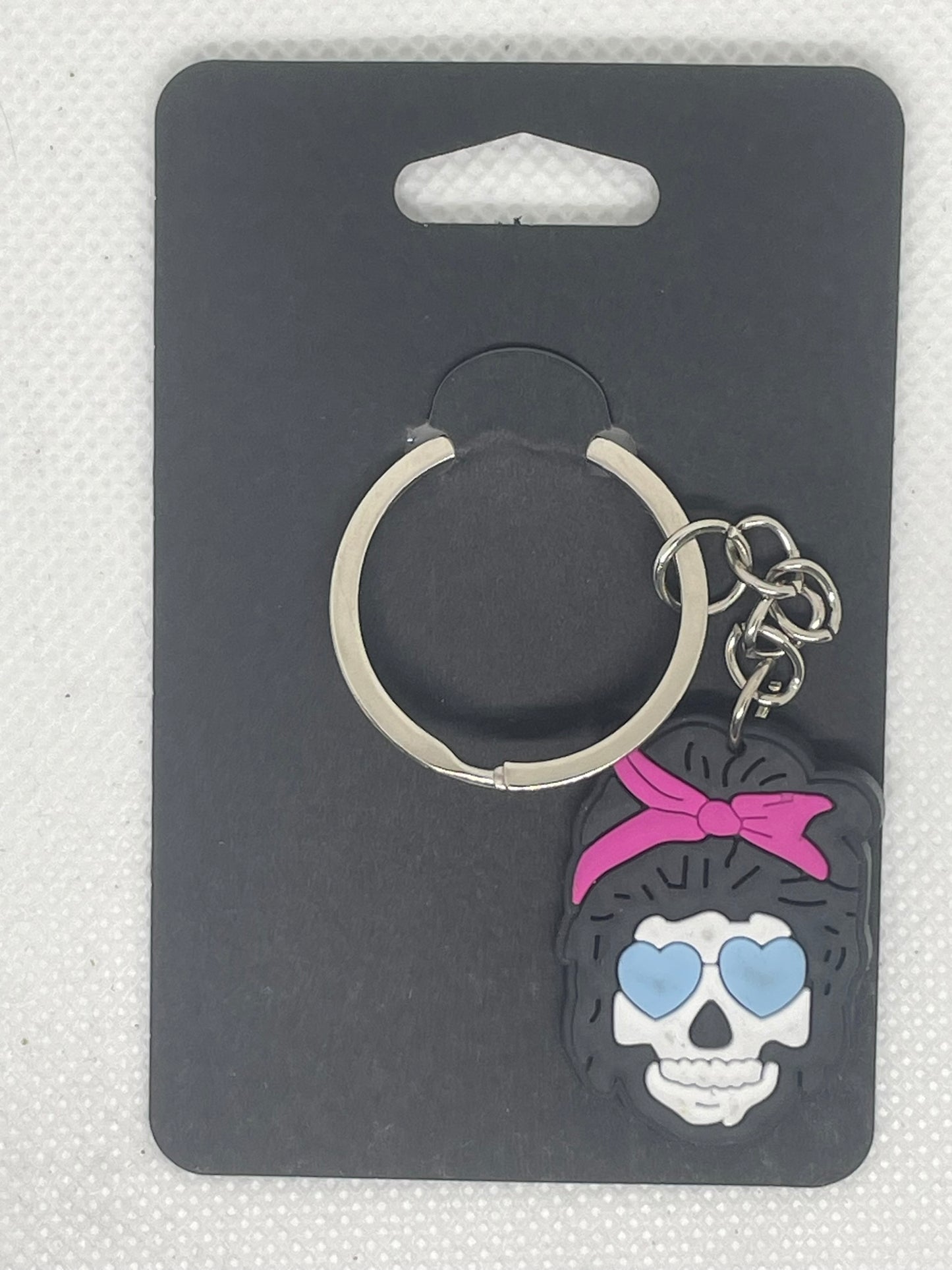 Skull Bouffant Keychain