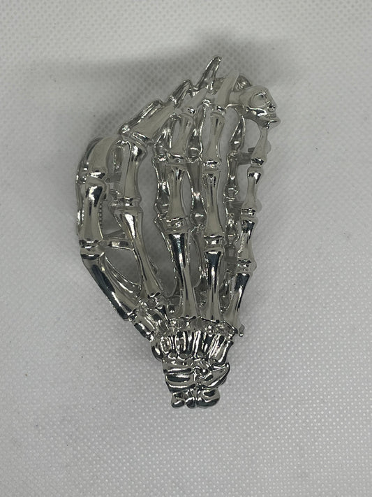 Skeleton Hands Metal Hair Clip