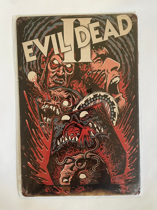 The Evil Dead II Tin Sign