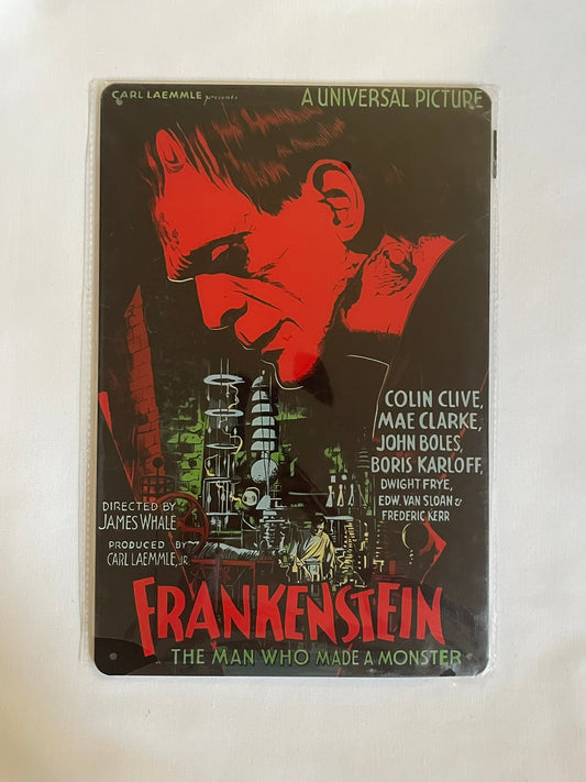 Frankenstein Tin Sign