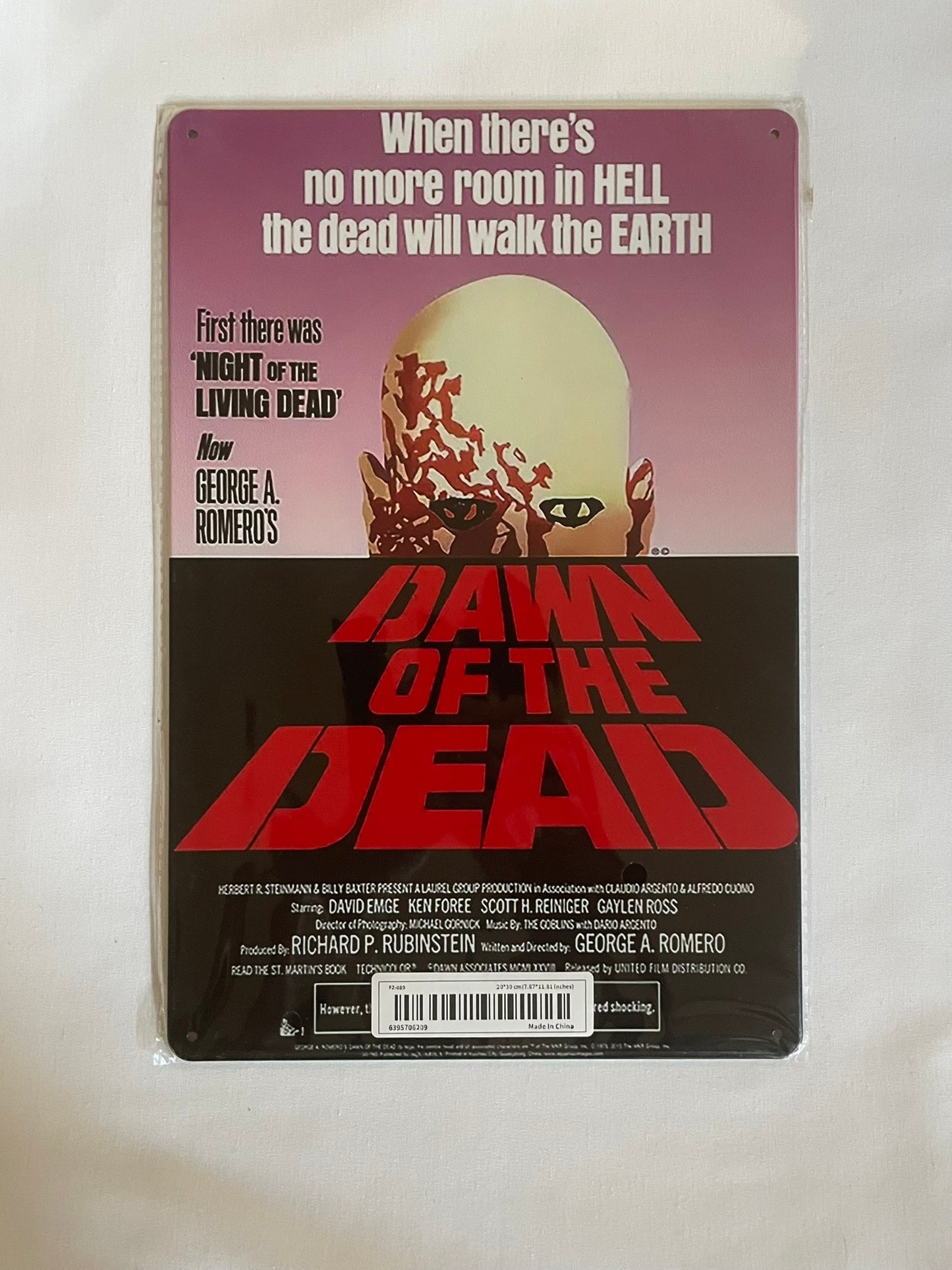 Dawn of the Dead Tin Sign