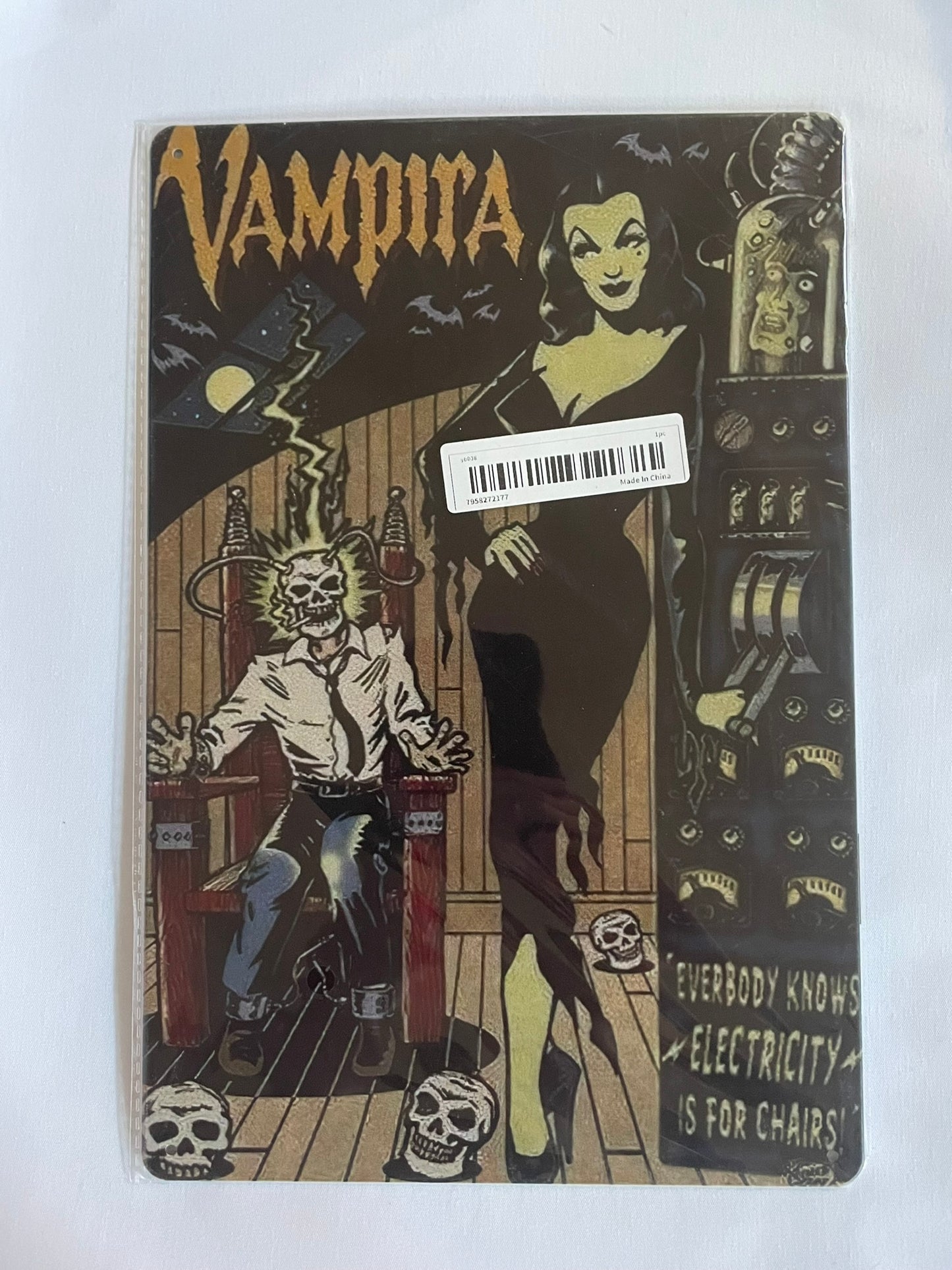 Vampira Tin Sign