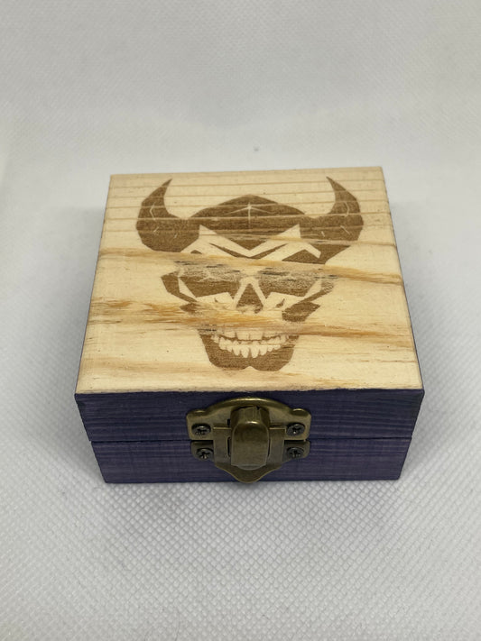 Horned Skull in Violet