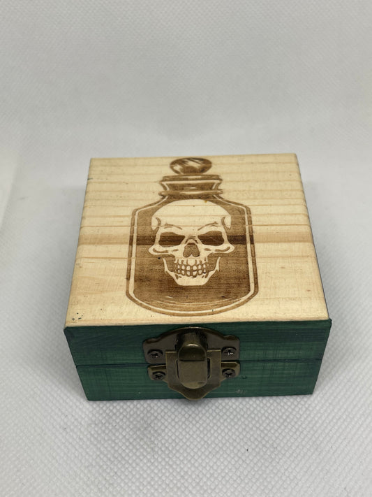 Skull Jar in Green