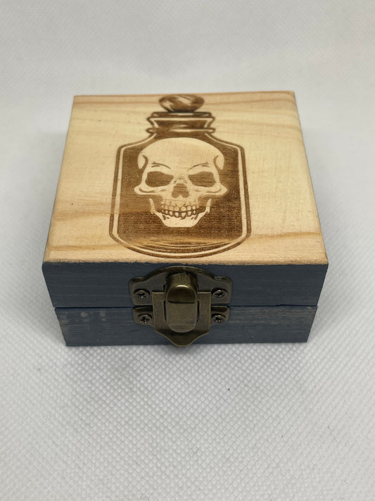 Skull Jar in Grey