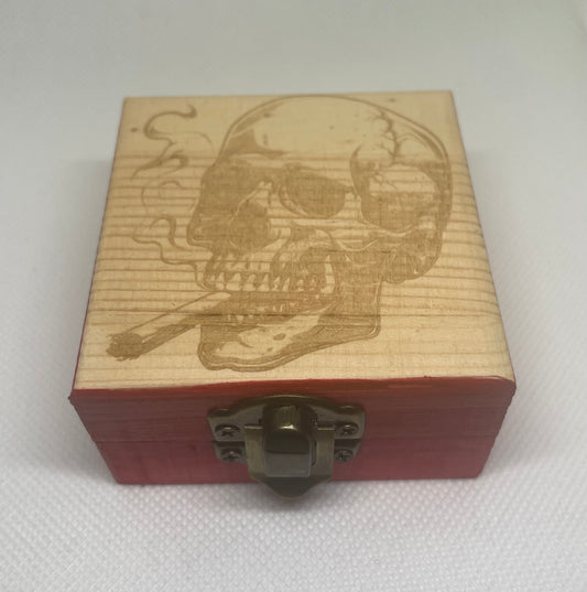 Skull w/ Joint in Red